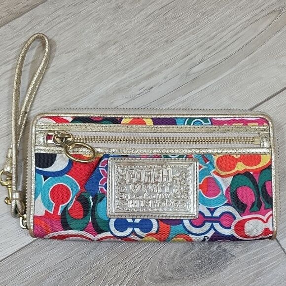 Coach Poppy Pop C Glam Tote and Wallet - Picture 13 of 16